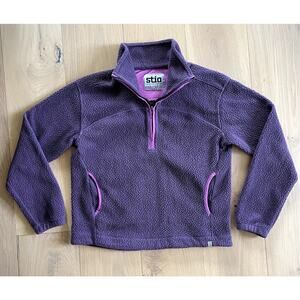 Stio Sherpa Fleece Pullover Purple XS